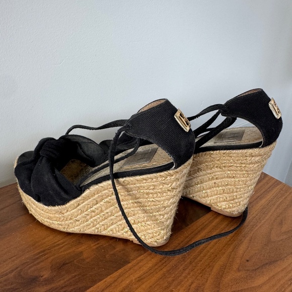 Summer Wedge Black Espadrille - Picture 7 of 7